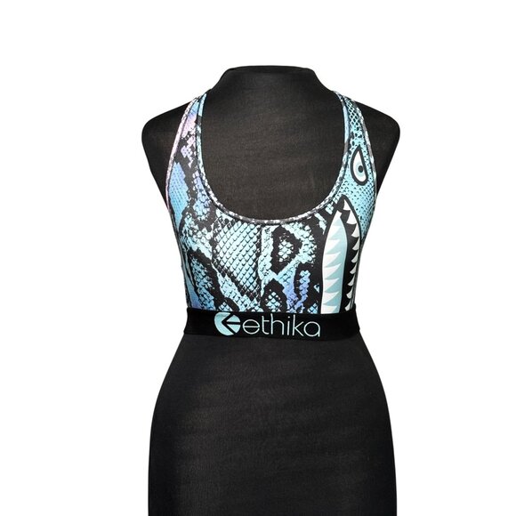 Set Of 2 Ethika Eucci Bling Sports Bras Size M Multicolor Racerback Stylish - Picture 9 of 9